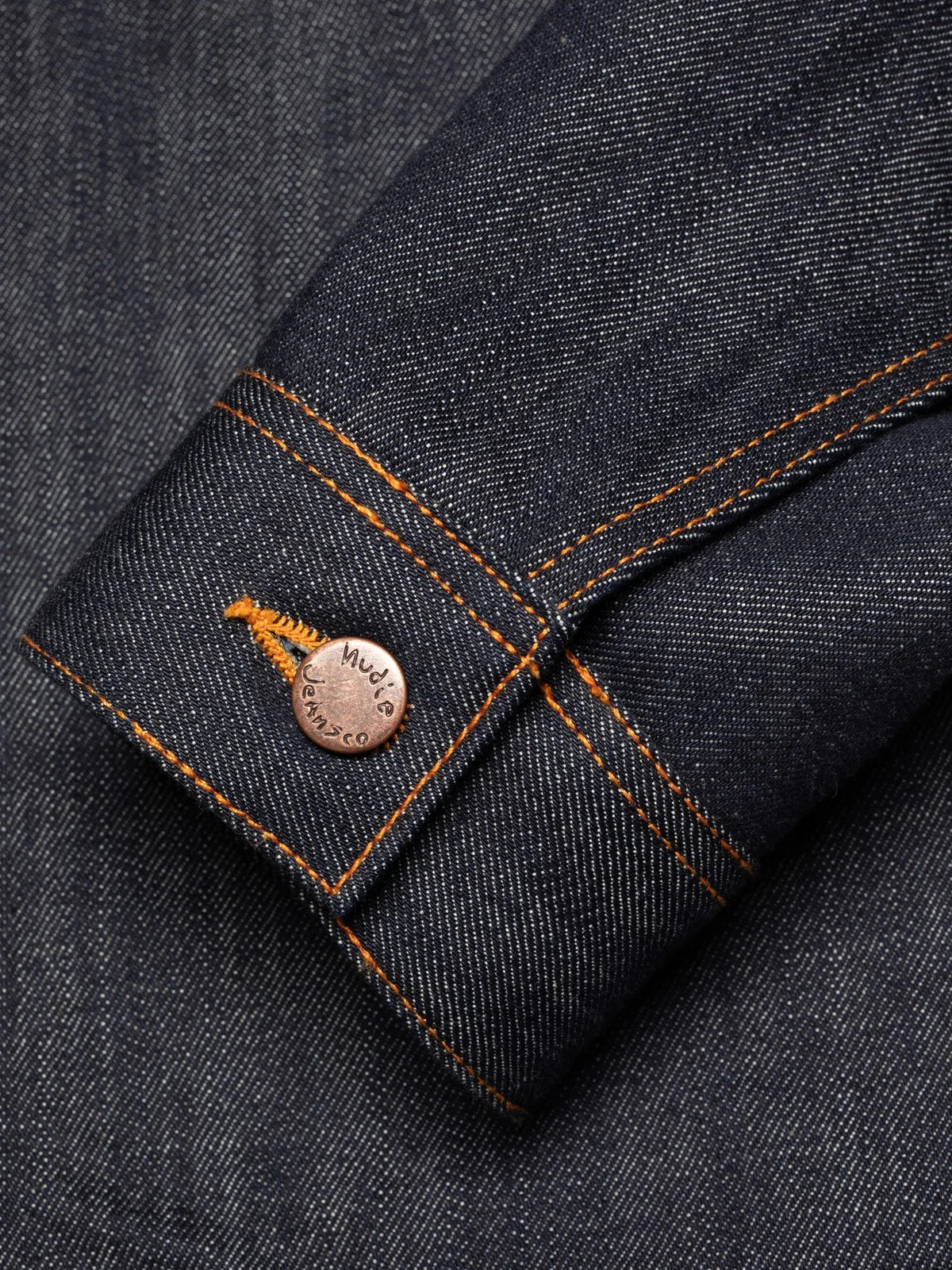 NUDIE JEANS CONNY DENIM JACKET DRY STREAKY - MID BLUE - Image 3